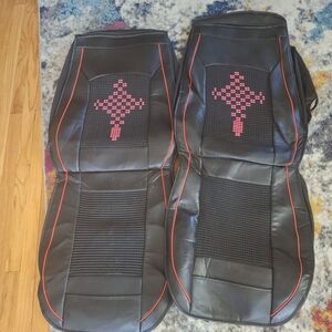 Black and Red Car Seat Covers